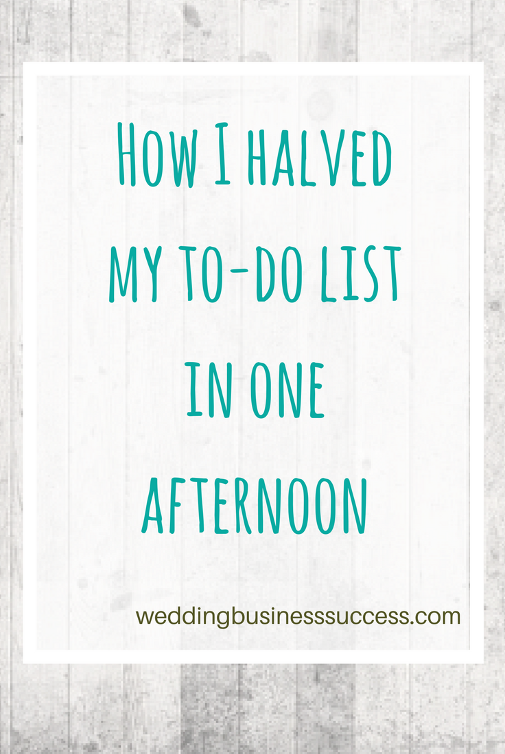 Entrepreneur and blogger Alison Wren tells how she cut her to-do list in half and stopped working on Sundays.