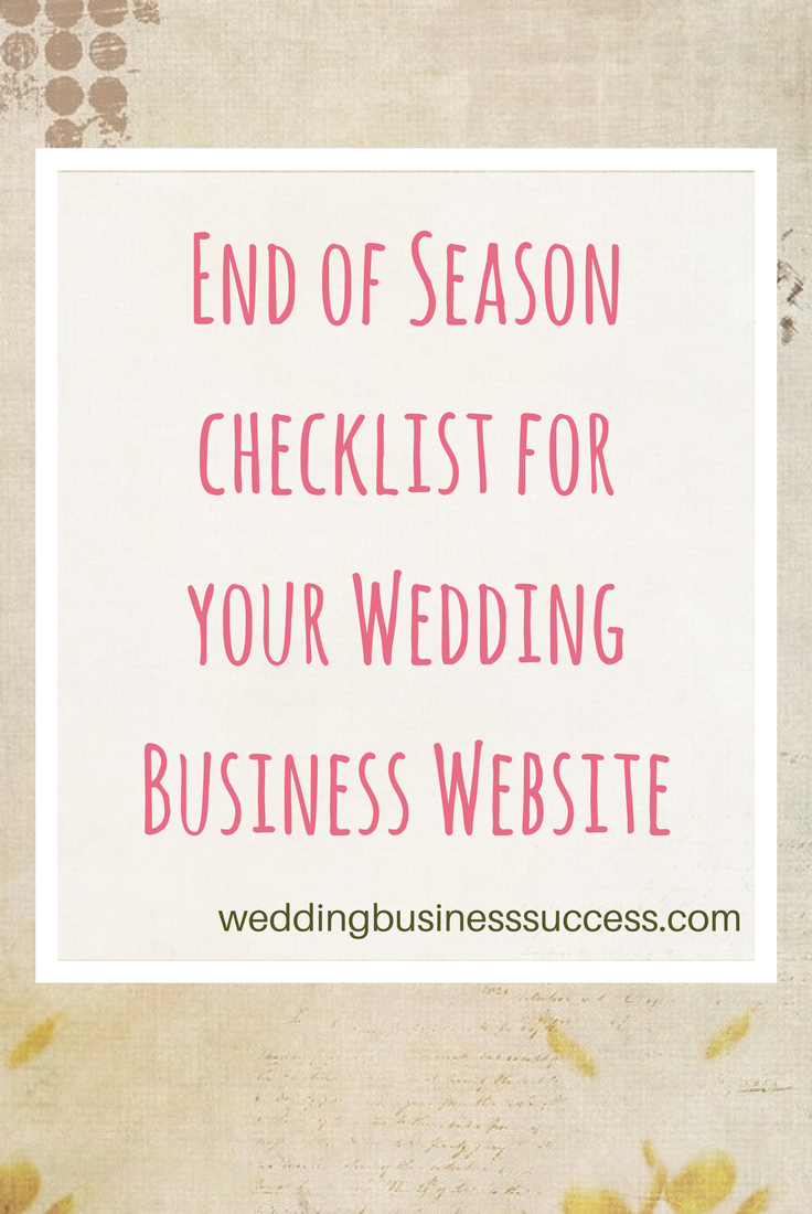 10 things to check when you review and refresh your wedding business website