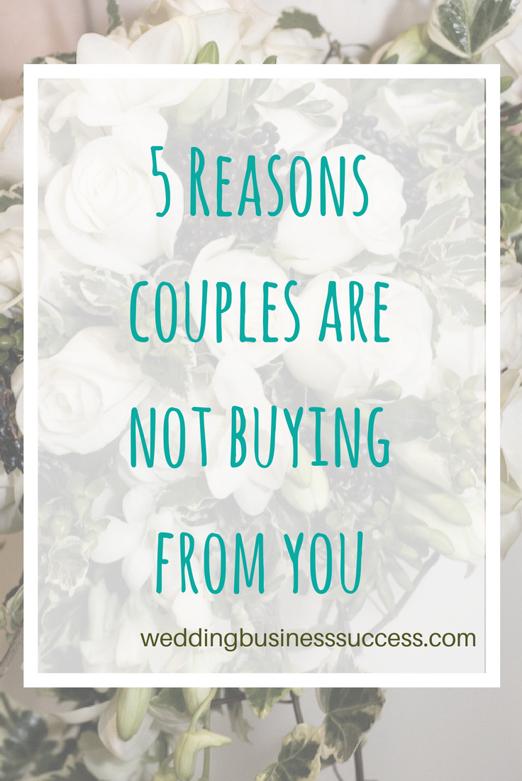 Are you making these 5 common mistakes when it comes to marketing your wedding business