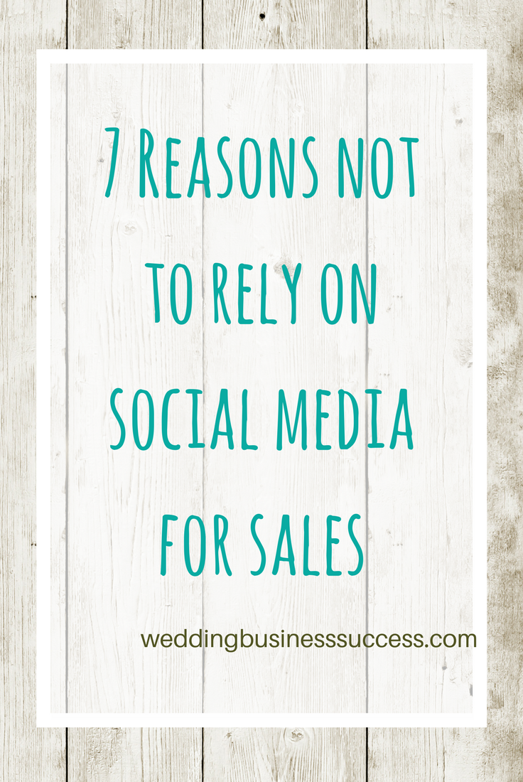 Why you should stop treating social media as a sales channel for your wedding business