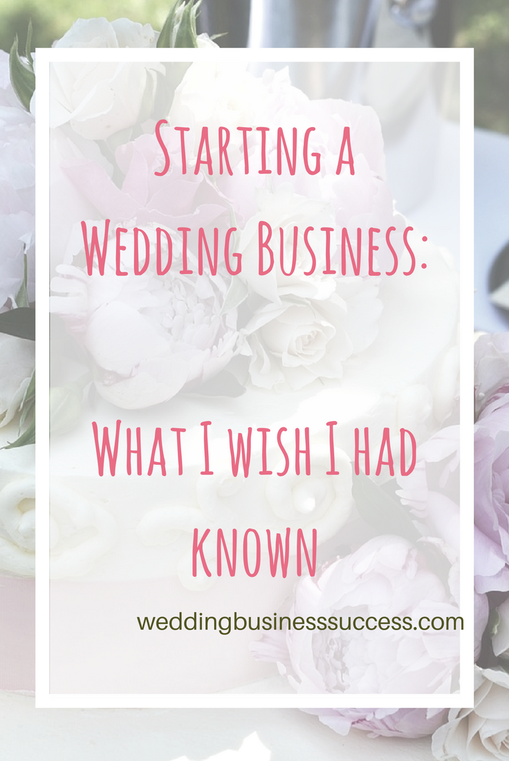 Wedding business owners share the things they wish they'd know about before they started